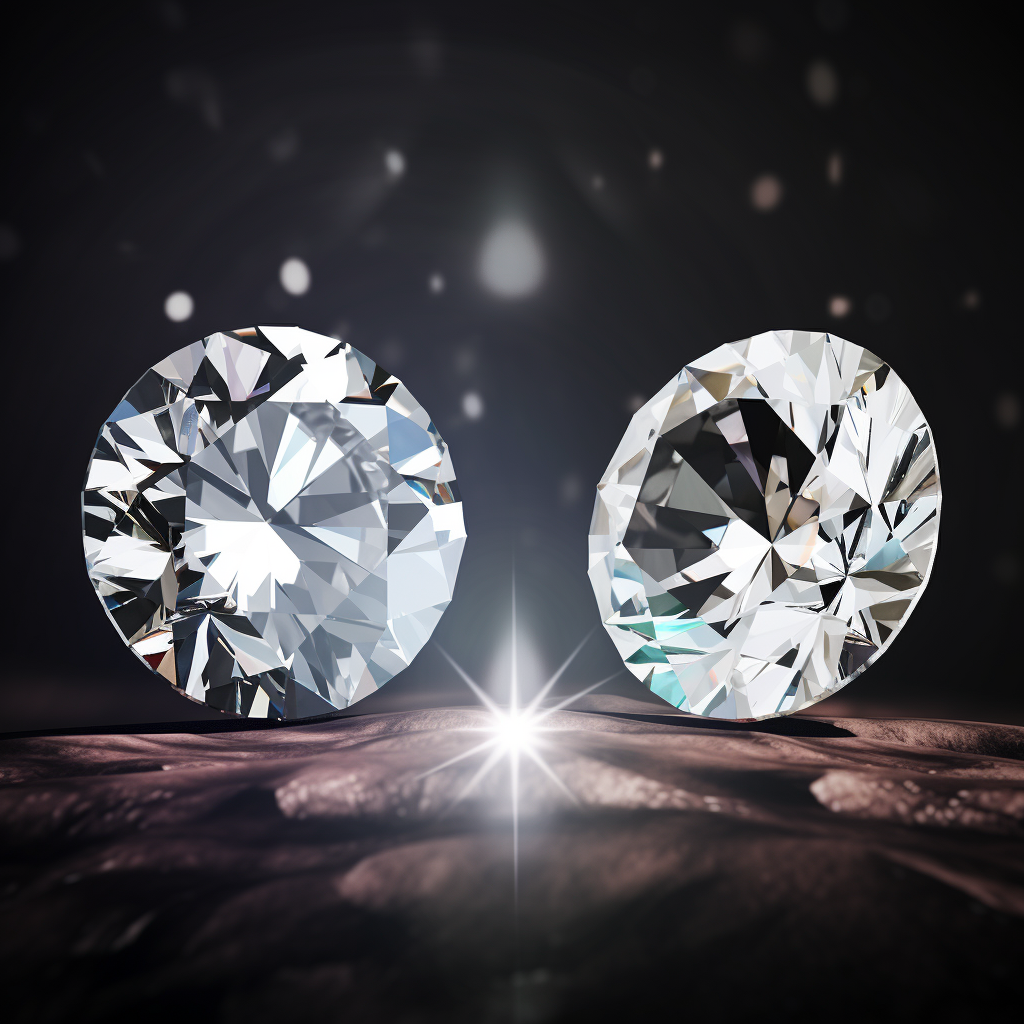 Price difference between diamond sale and moissanite